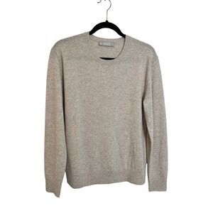 Everlane Recycled Cashmere Crewneck Pullover Sweater Men's Size M Beige Classic